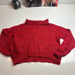 Chic Scarlet Turtleneck Sweater
